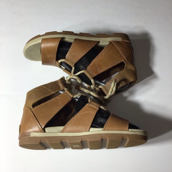 Sorel Torpeda Lace II Leather Gladiator Sandal Size 9. - Picture 7 of 10